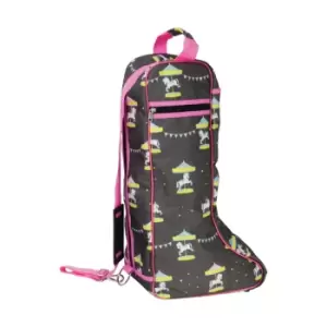 Little Rider Merry Go Round Boot Bag (One Size) (Grey/Pink)