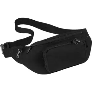 Quadra Belt Bag - 2 Litres (Pack of 2) (One Size) (Black)