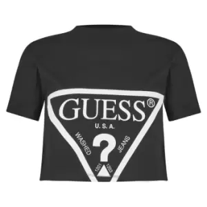 Guess Cropped T-Shirt - Black
