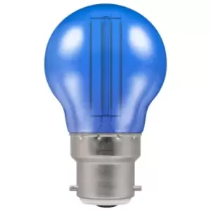 Crompton Lamps LED Golfball 4.5W B22 Harlequin IP65 Blue Translucent