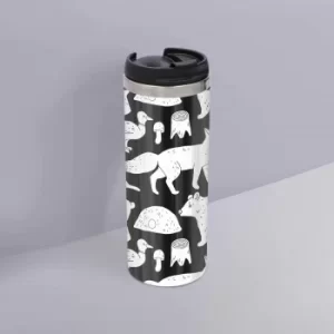 Animal Illustration Stainless Steel Travel Mug