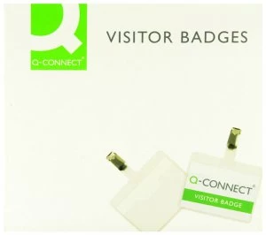 Q Connect Visitor Badge 60 X 90mm Pk25