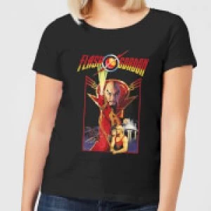 Flash Gordon Retro Movie Womens T-Shirt - Black - 4XL