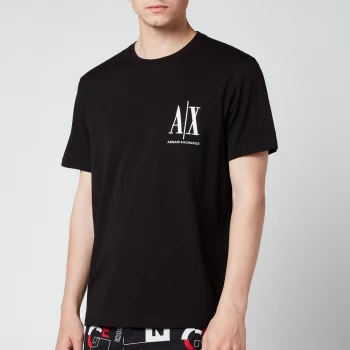 Armani Exchange AX Small Icon Logo T-Shirt Black Size XL Men