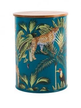 Summerhouse By Navigate Madagascar Canister With Bamboo Lid ; Cheetah
