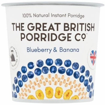 Blueberry & Banana Instant Porridge Pot - 60g x 8 - 703255 - Gb Porridge