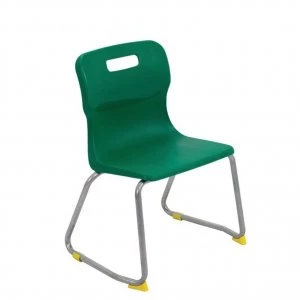 TC Office Titan Skid Base Chair Size 3, Green