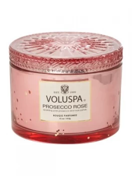 Voluspa Prosecco Rose Corta Maison Glass Candle