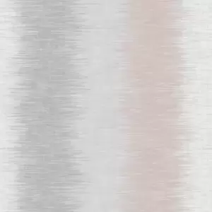 Fine Decor Aukland Grey & Pink Striped Smooth Wallpaper