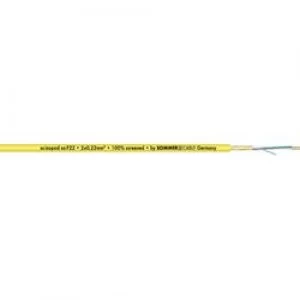 Audio cable 2 x 0.22 mm2 Yellow Sommer Cable