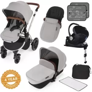 ickle bubba Stomp V3 Silver All-in-One i-Size Travel System - Silver