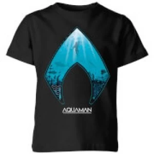 Aquaman Deep Kids T-Shirt - Black - 5-6 Years