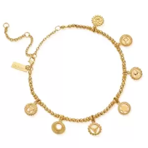ChloBo Gold Plated Positive Vibes Anklet