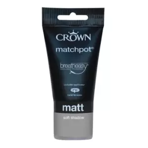 Crown Breatheasy Soft Shadow - Standard Emulsion Matt Paint - 40ml Tester
