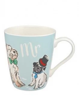 Cath Kidston Stanley 2 Pack Mr and Mrs Mugs