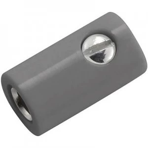 Mini jack socket Socket straight Pin diameter 2.6mm Grey