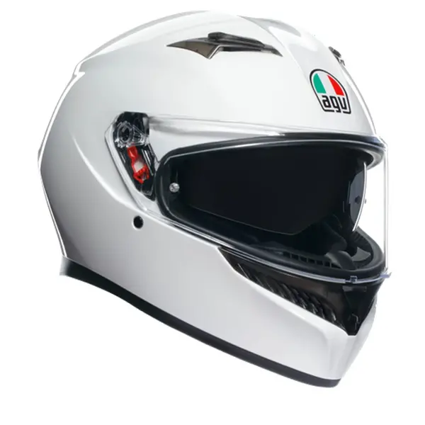 AGV K3 E2206 MPLK Mono Seta White 014 Full Face Helmet Size L