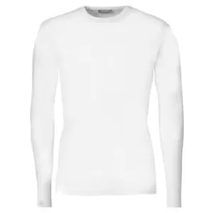 Tee Jays Mens Interlock Long Sleeve T-Shirt (S) (White)