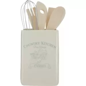 Ariston Thermo - Premier Housewares Country Kitchen Utensil Holder with Tools