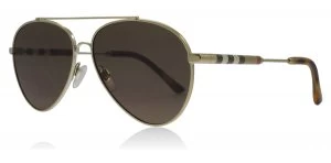 Burberry BE3092Q Sunglasses Light Gold 114573 57mm