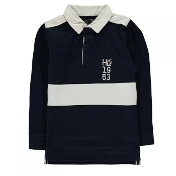 Henri Lloyd Long Sleeved Rugby Shirt Boys - Navy Blazer