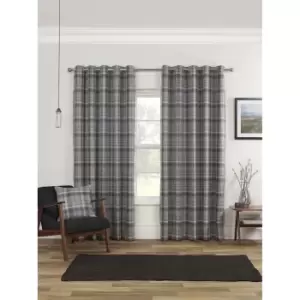 Sundour Carnoustie Curtains, 168 x 183cm, Grey