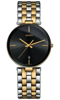 Rado Florence Mens watch - Water-resistant 3 bar (30 m), Stainless steel / PVD, black