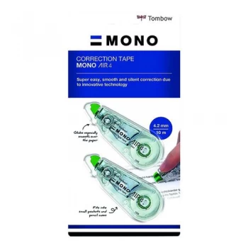 Tombow MONO air4 Correction Tape 4.2mm x 10m Pack of 20 CT-CA4-20