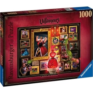 Ravensburger Disney Villainous Queen of Hearts 1000 Piece Jigsaw Puzzle,