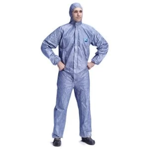 Tyvek DuPont Protech Hooded Boilersuit Medium Blue
