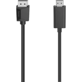 Hama DisplayPort / HDMI Cable 1.50 m 00200712 Black [1x DisplayPort plug - 1x HDMI plug]