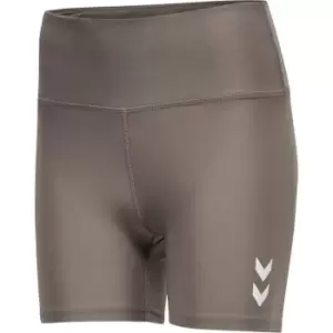 Hummel Tia High Waist Shorts Womens - Brown