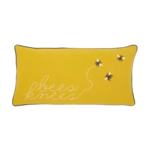 Joules Bee's Knees Cushion 60cm x 30cm, Antique Gold