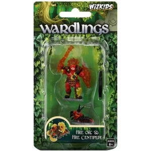 WizKids Wardlings Miniatures - Fire Orc & Fire Centipede