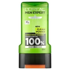L Oreal Men Expert Clean Power Shower Gel 300ml