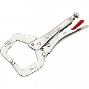 Crescent Locking C Clamp With Swivel Pads 150mm