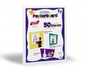 Poster Board Pack of 50 white