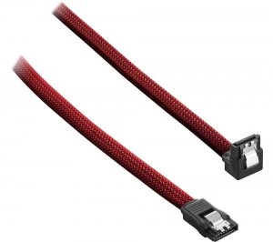 CABLEMOD ModMesh 60cm Right Angle SATA 3 Cable - Blood Red