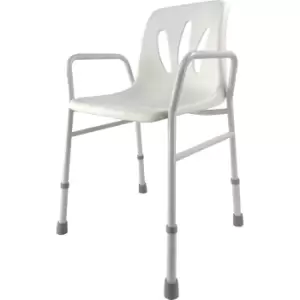Aidapt Height Adjustable Shower Chair - White