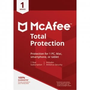 McAfee Total Protection 2018 MTP00UNR1RDD Software