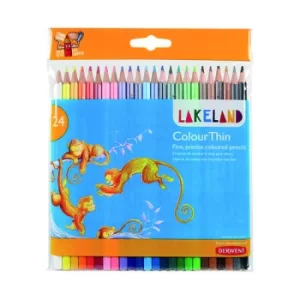 Derwent Lakeland Colourthin Colouring Pencils (Pack of 24) 0700269