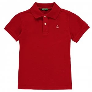 Benetton Classic Polo Top - 015 Red