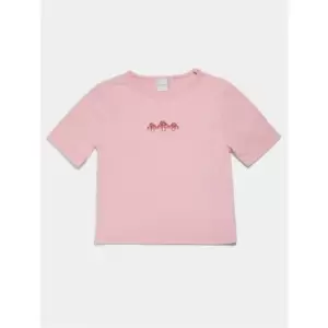 Skinny Dip Toadstool Crop T Shirt - Pink