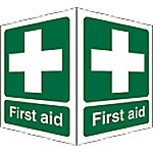 First Aid Sign First Aid Aluminium 20 x 15 cm