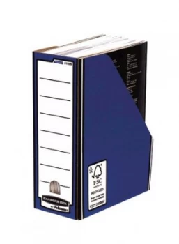 Fellowes Blue White Bankers Box Premium Magazine File Pack of 10 07
