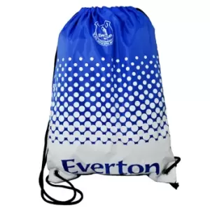 Everton FC Official Football Crest Gym Bag (One Size) (Blue/White)