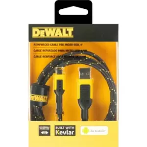 DEWALT - Micro usb Charging Cable usb-a Andriod 4ft 1.2m Reinforced Braided Cable