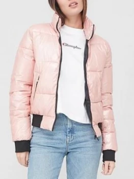 Champion Padded Jacket - Pink Size M Women