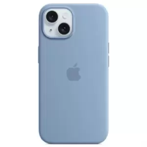Apple iPhone 15 Winter Blue Silicone Case with MagSafe