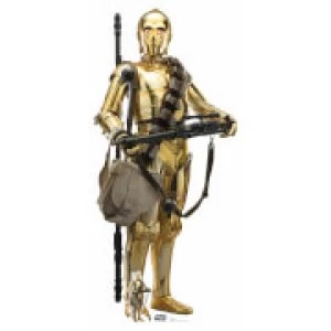 Star Wars (The Rise of Skywalker) C-3PO Lifesized Cardboard Cut Out